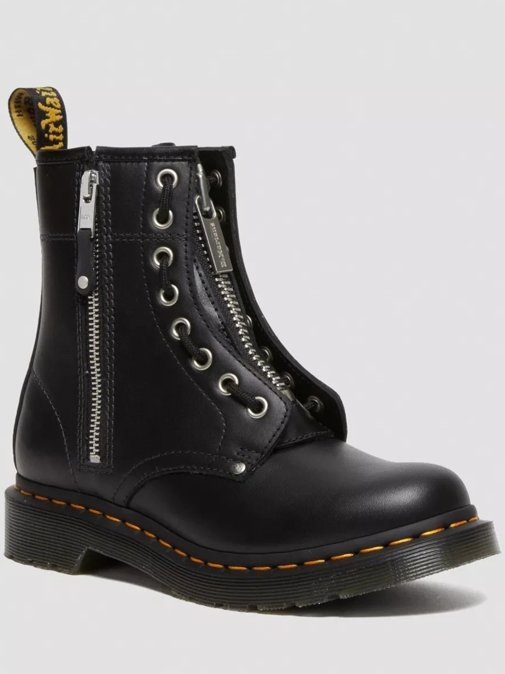 Dr. Martens 1460 Women Double Lace Zip Up Leather Boot